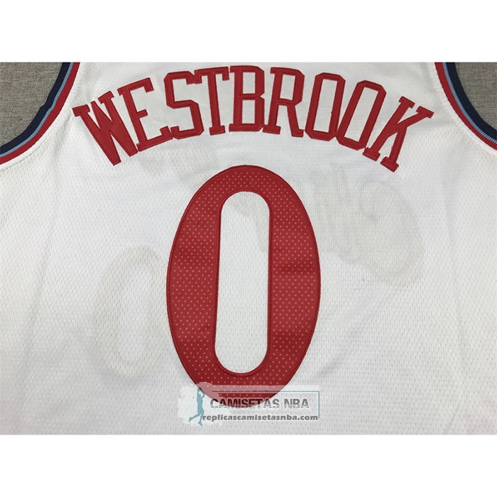 Camiseta Los Angeles Clippers Russell Westbrook NO 0 Association 2024-25 Blanco